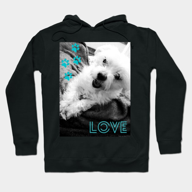 Love my dog II Hoodie by mptresart